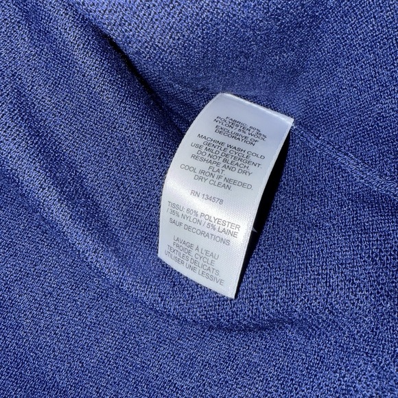 Vineyard‎ Vines NWT American Flag Intarsia Sweater in Deep Bay Blue Size XS - Picture 4 of 7